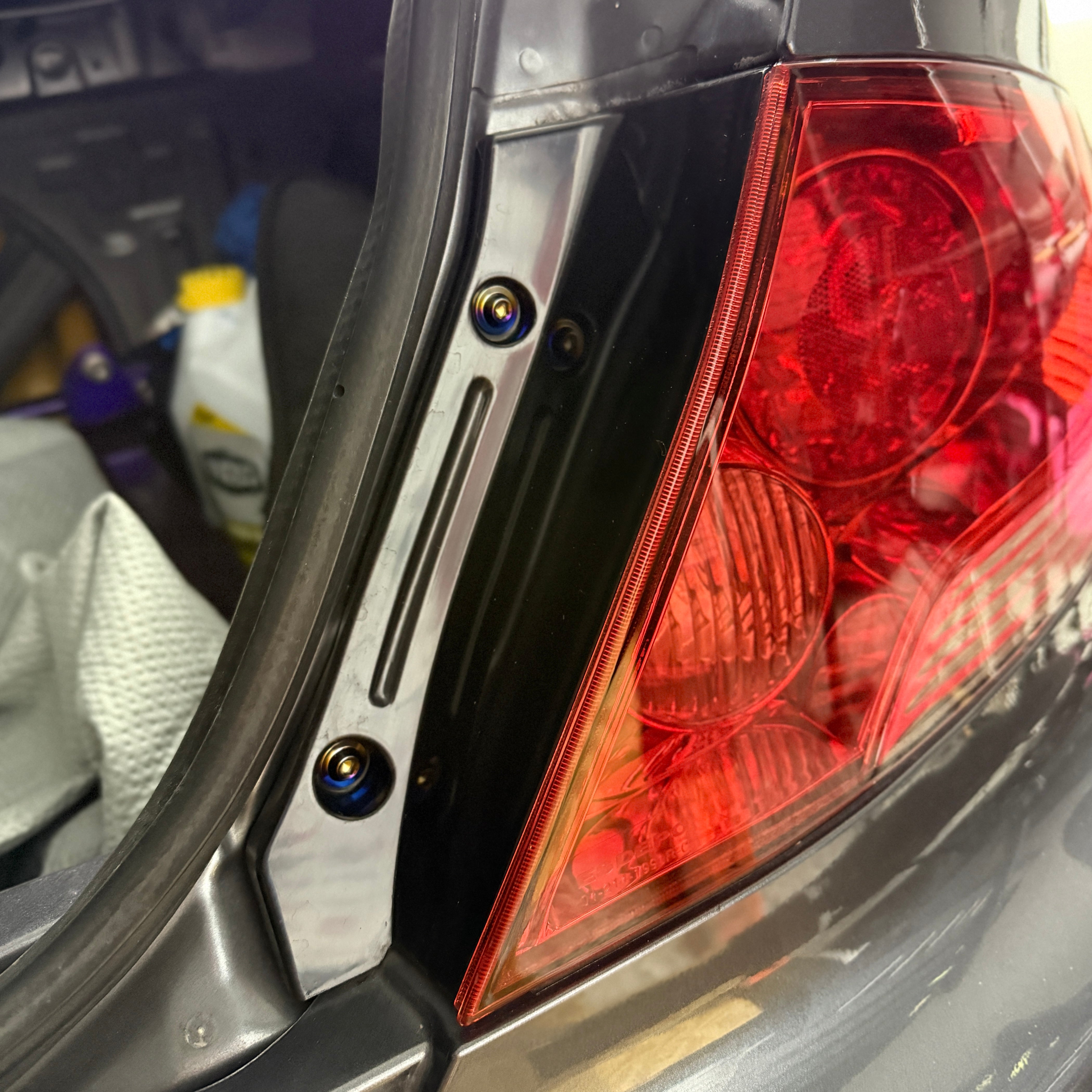 JDC Titanium Taillight Hardware Kit (Evo 7/8/9)