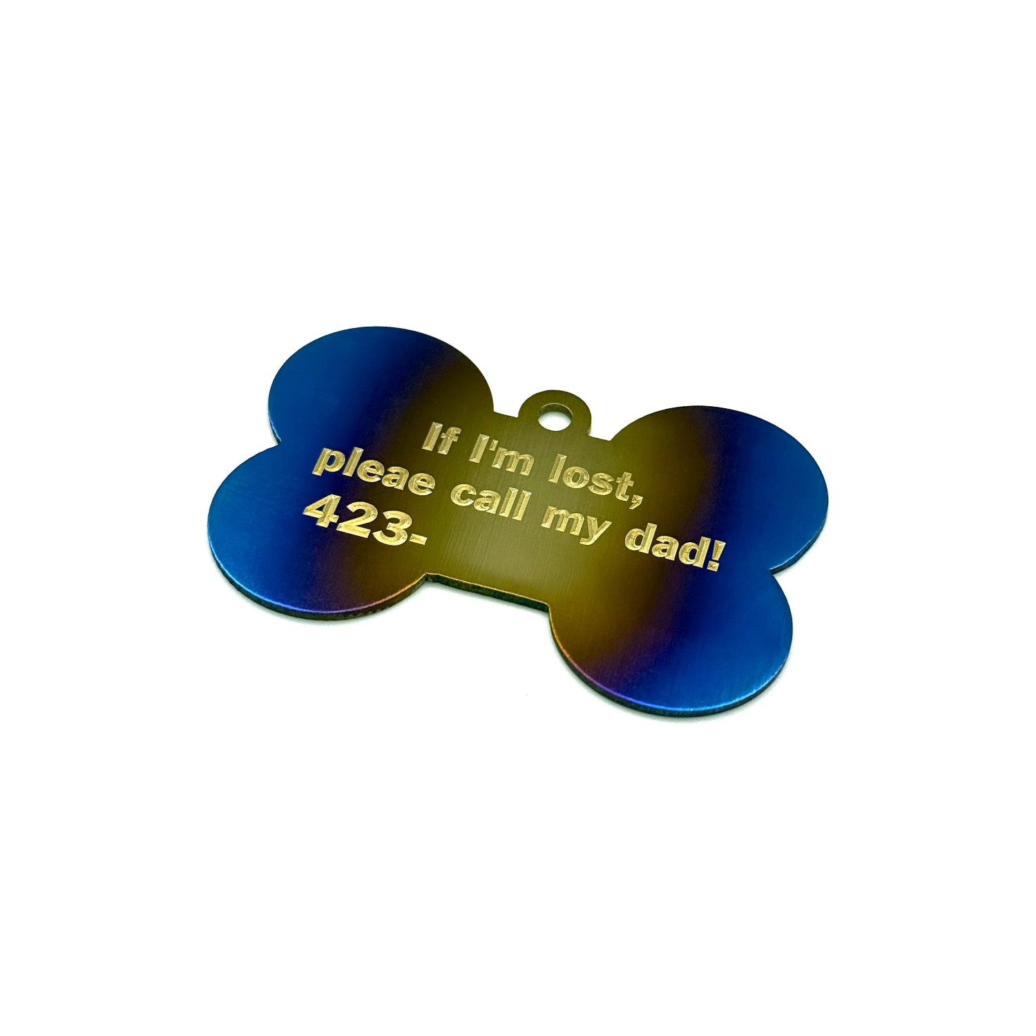 JDC Titanium Customizable Dog Tags