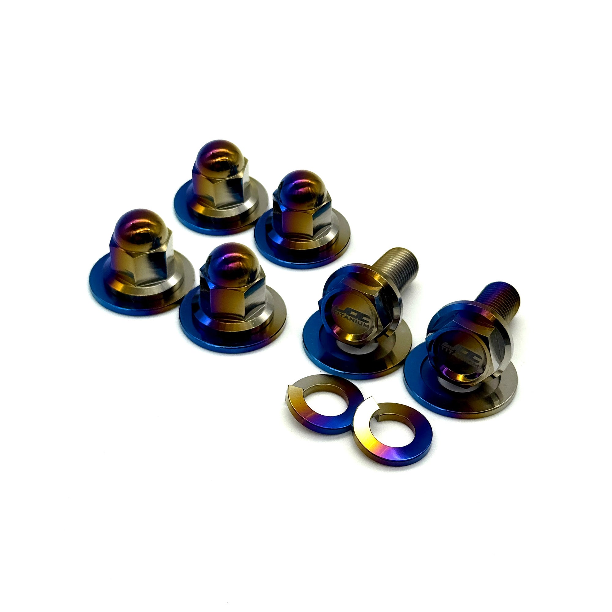 JDC Titanium Front Seat Bracket Hardware Kit (Evo 7/8/9)