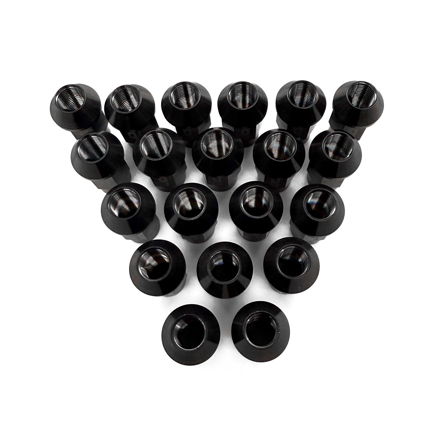 JDC Titanium M12x1.25 Black Open-End Lug Nuts (Universal)