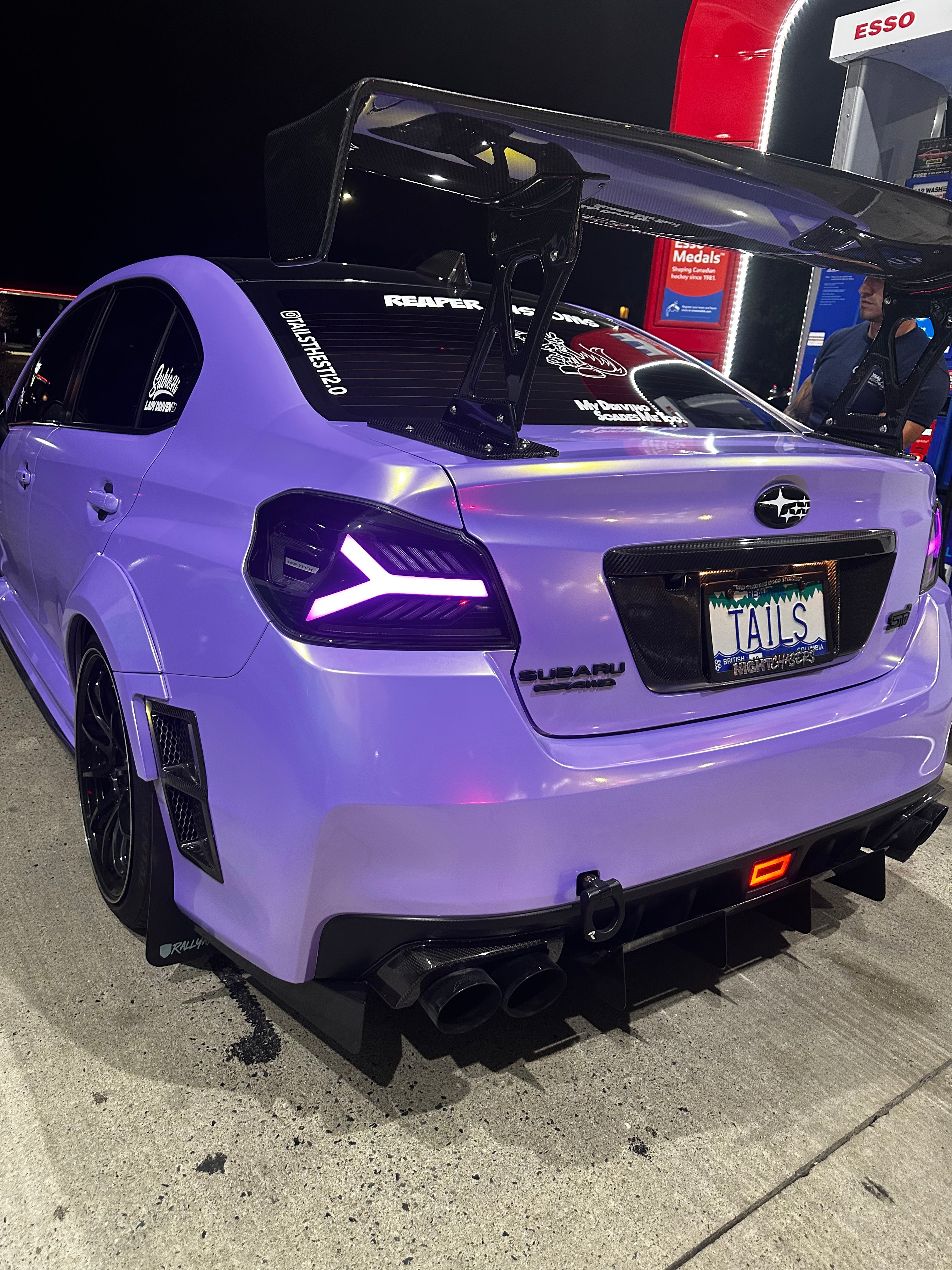 Luces traseras LED OLM Y-Spec (lente ahumada, óptica blanca con RGB) - WRX/STI 2015-2021