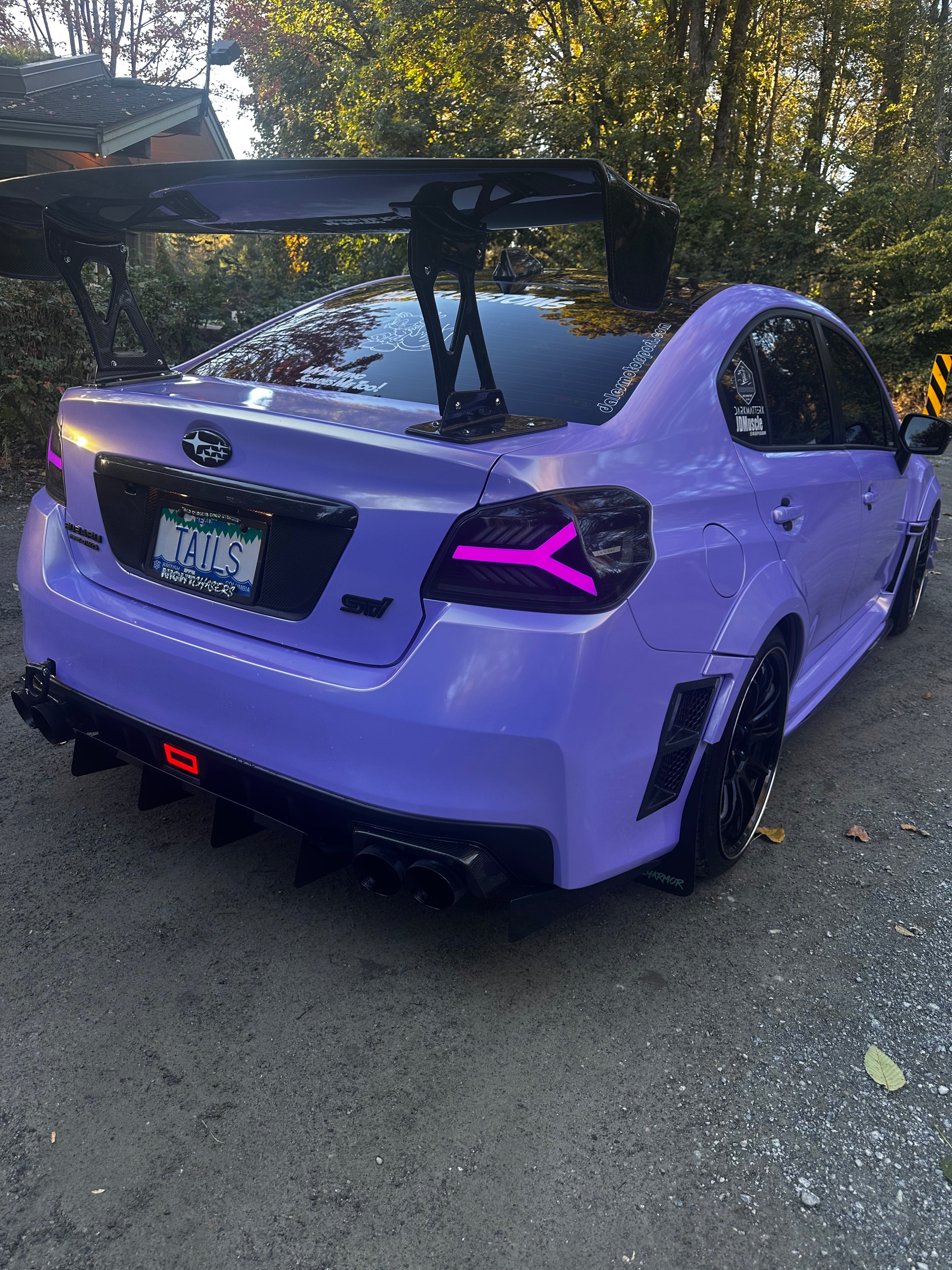 Luces traseras LED OLM Y-Spec (lente ahumada, óptica blanca con RGB) - WRX/STI 2015-2021