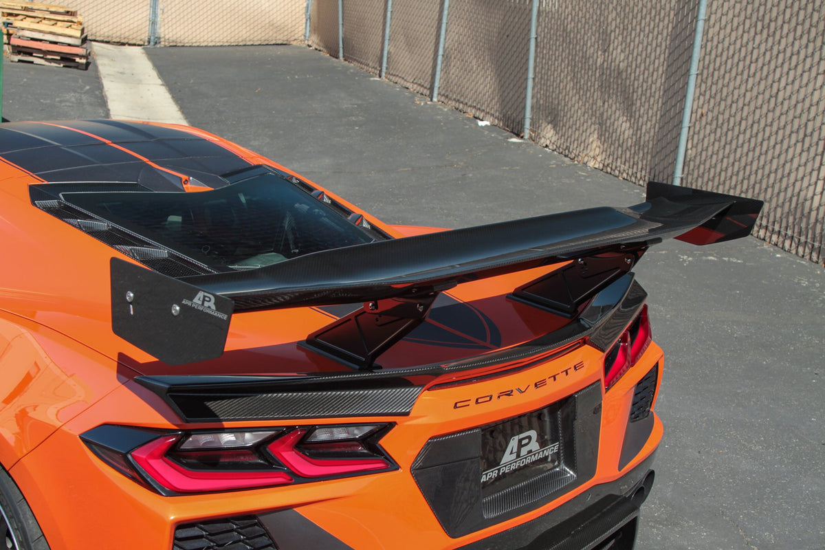 APR Carbon Fiber GTC-500 Adjustable Wing 2020-UP Chevrolet Corvette C8 & Z06 Convertible
