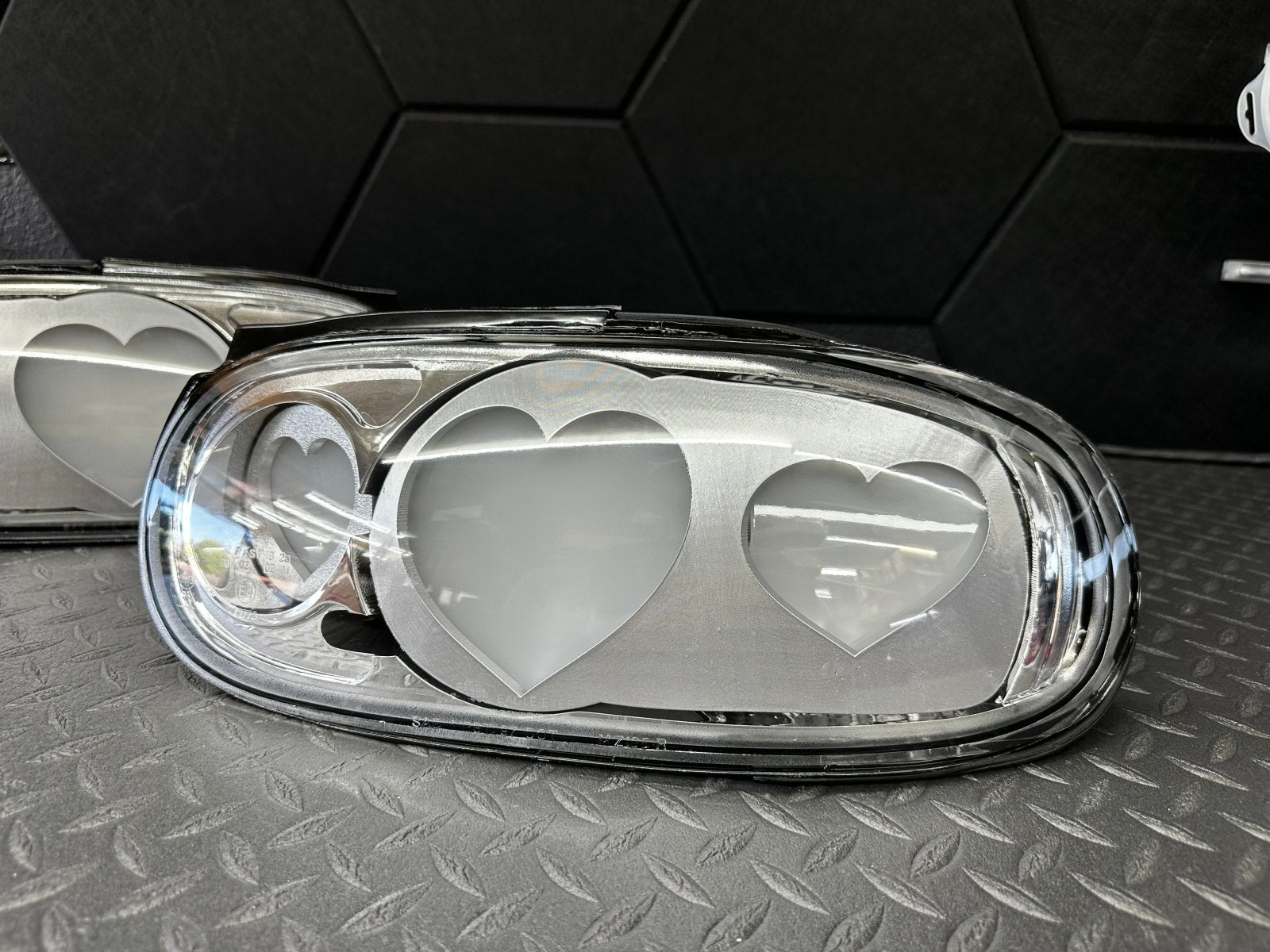 NTXGlow Clear Diffused Heart Tail Lights | 1990 - 1997 Na Mazda Miata - 1