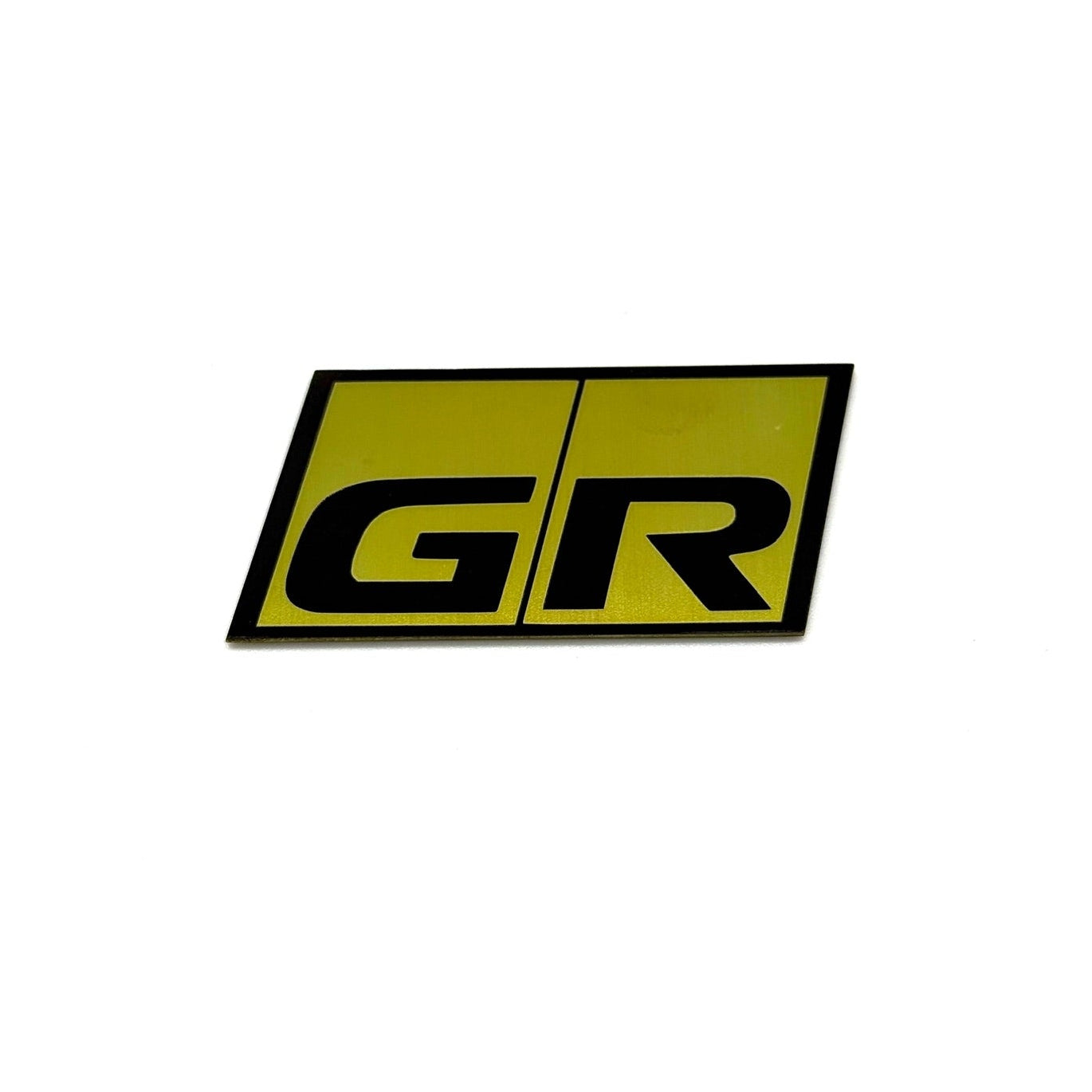 Yellow 'GR' logo on a white background
