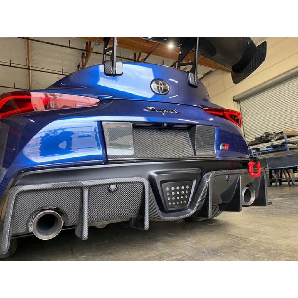 APR Carbon Fiber License Plate Backing (2020-2023 Toyota Supra A90)