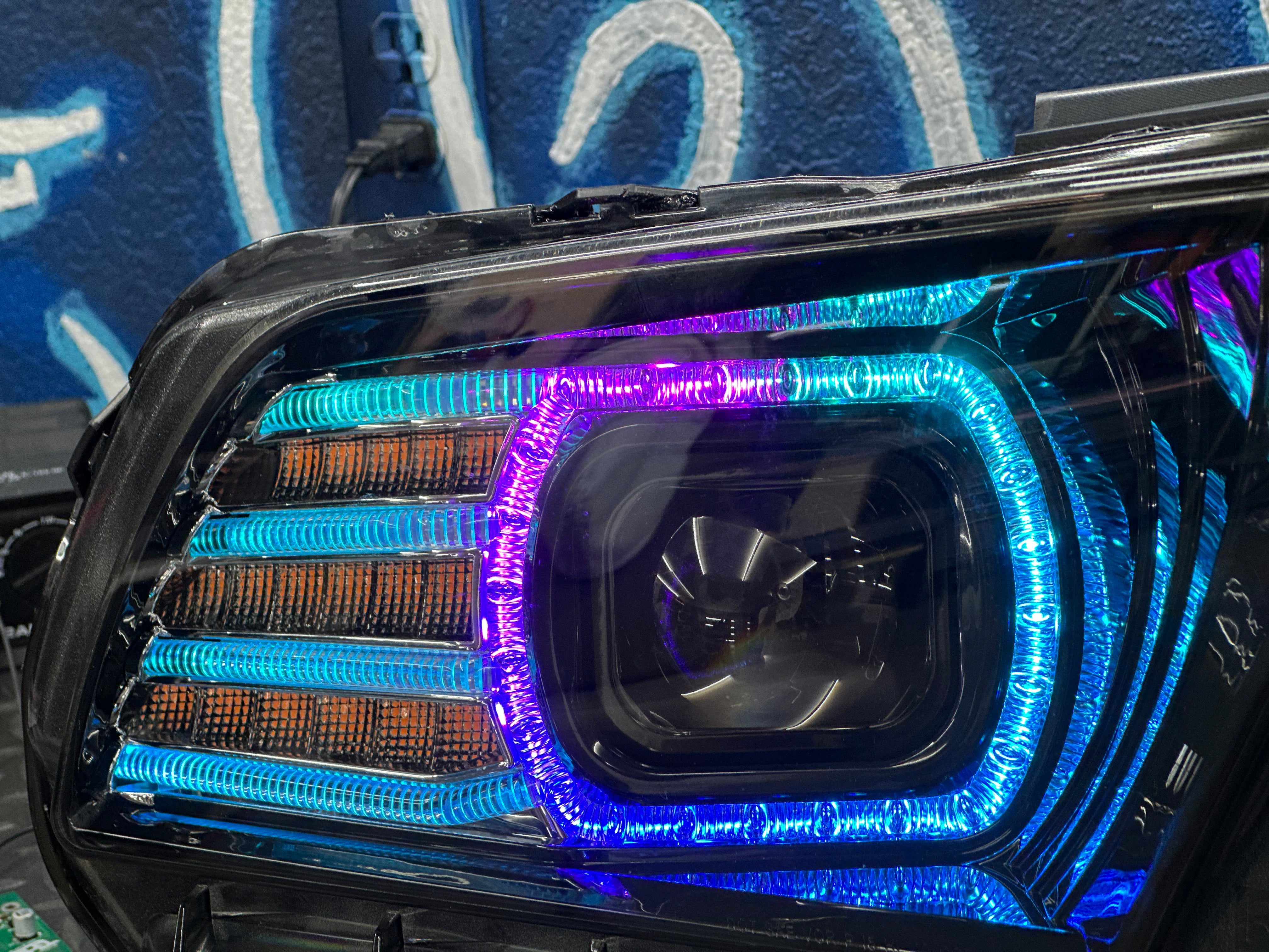NTXGlow RGB Morimoto Xb Headlights (2010-2012 Ford Mustang)