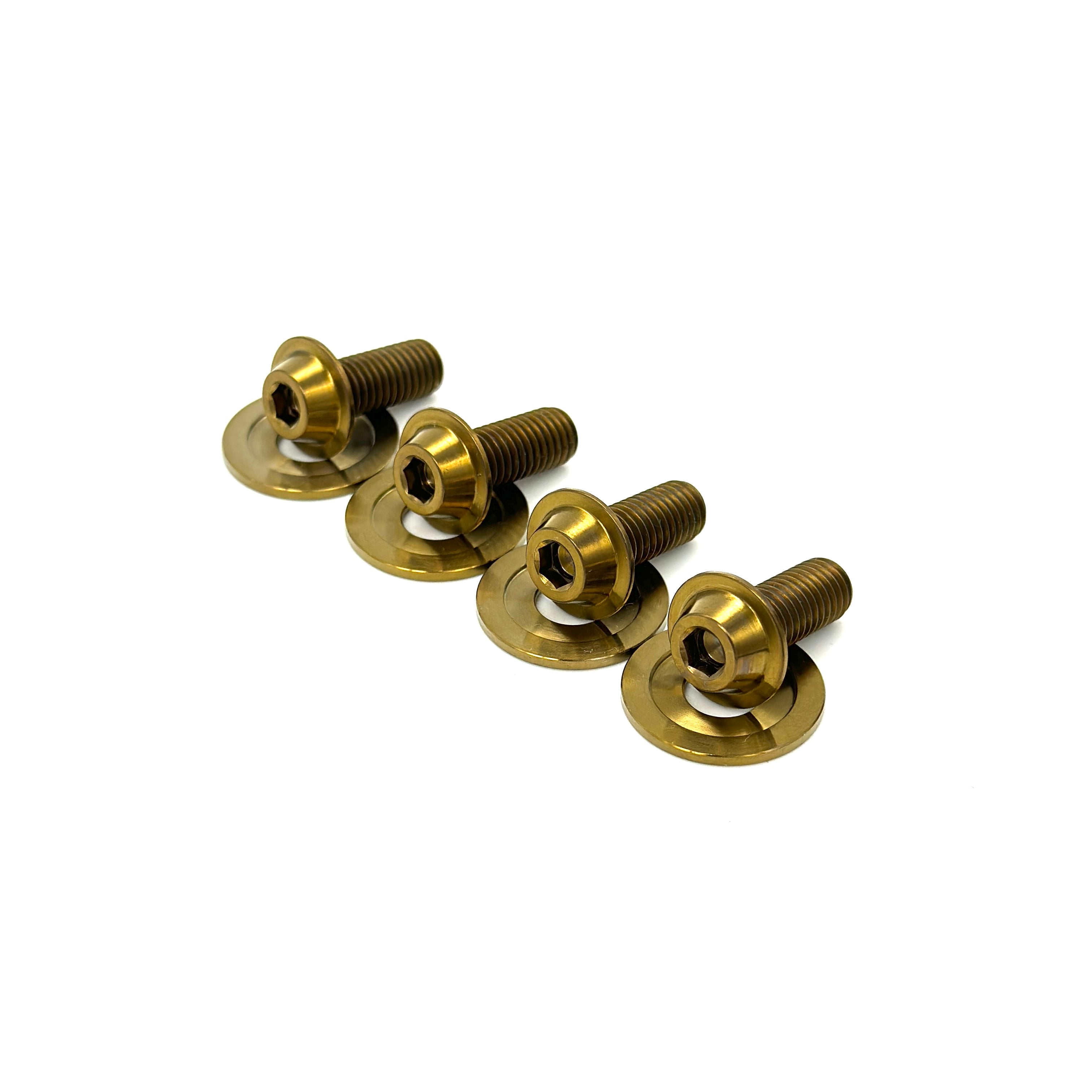 JDC Titanium Hood Bracket Bolt Kit | Mitsubishi Evo 8/9/X