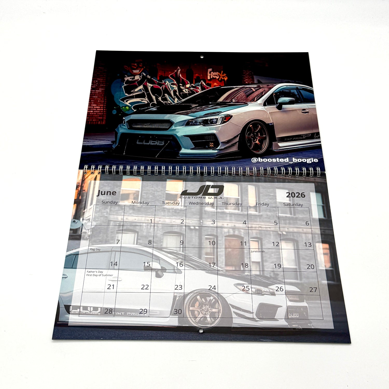 JD Customs USA 2026 Car Calendar June