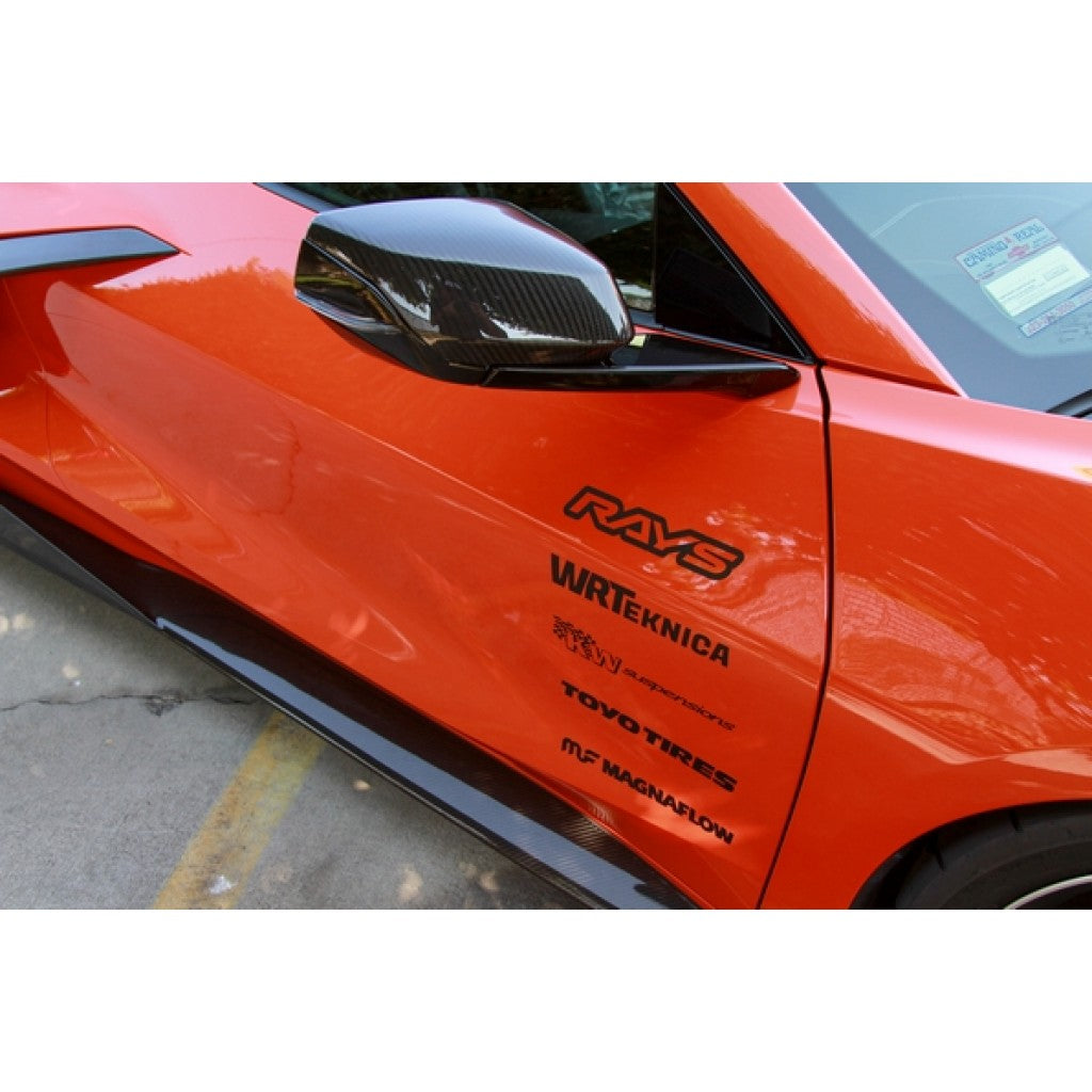 APR Carbon Fiber Replacement Mirror Covers 2020+ Chevrolet Corvette C8 & Z06