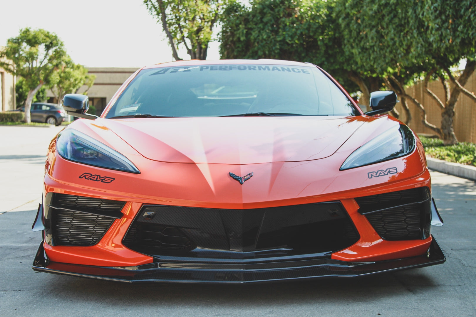 APR Carbon Fiber Front Bumper Center Bezels (2020+ Chevrolet Corvette C8)