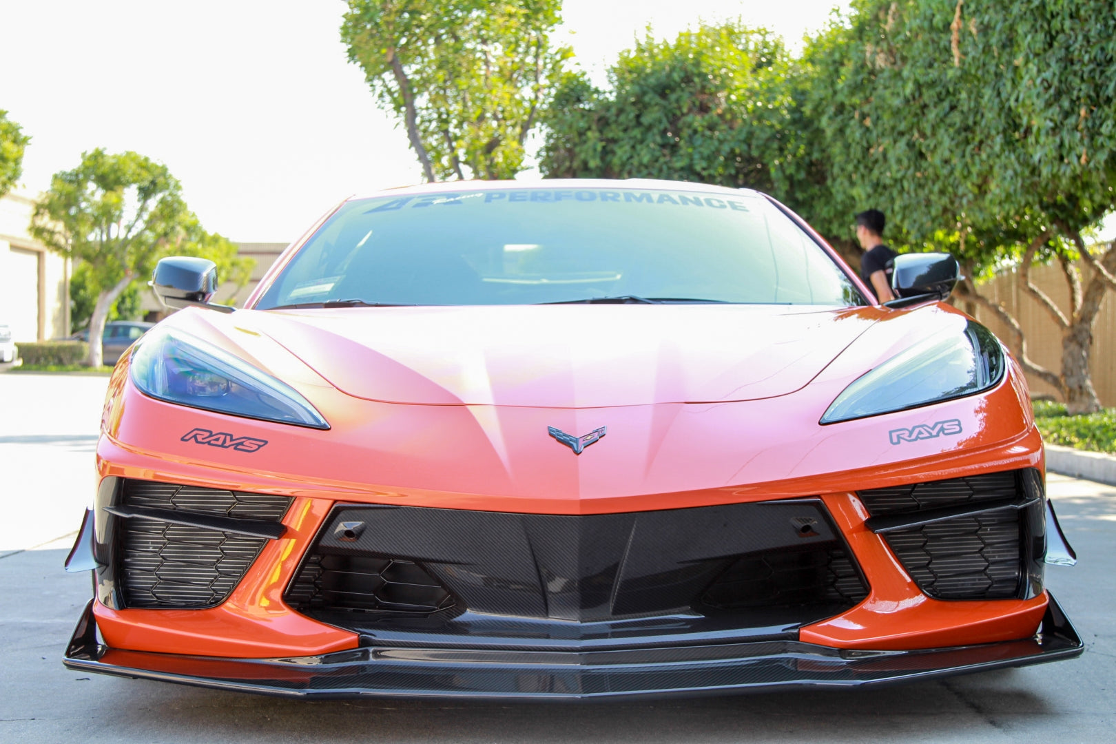 APR Carbon Fiber Front Bumper Center Bezels (2020+ Chevrolet Corvette C8)
