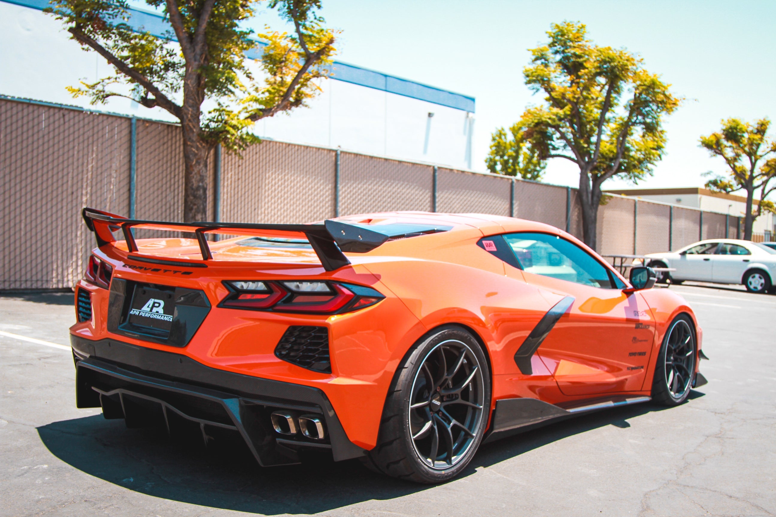 APR Carbon Fiber License Plate Backing (2020+ Chevrolet Corvette C8)
