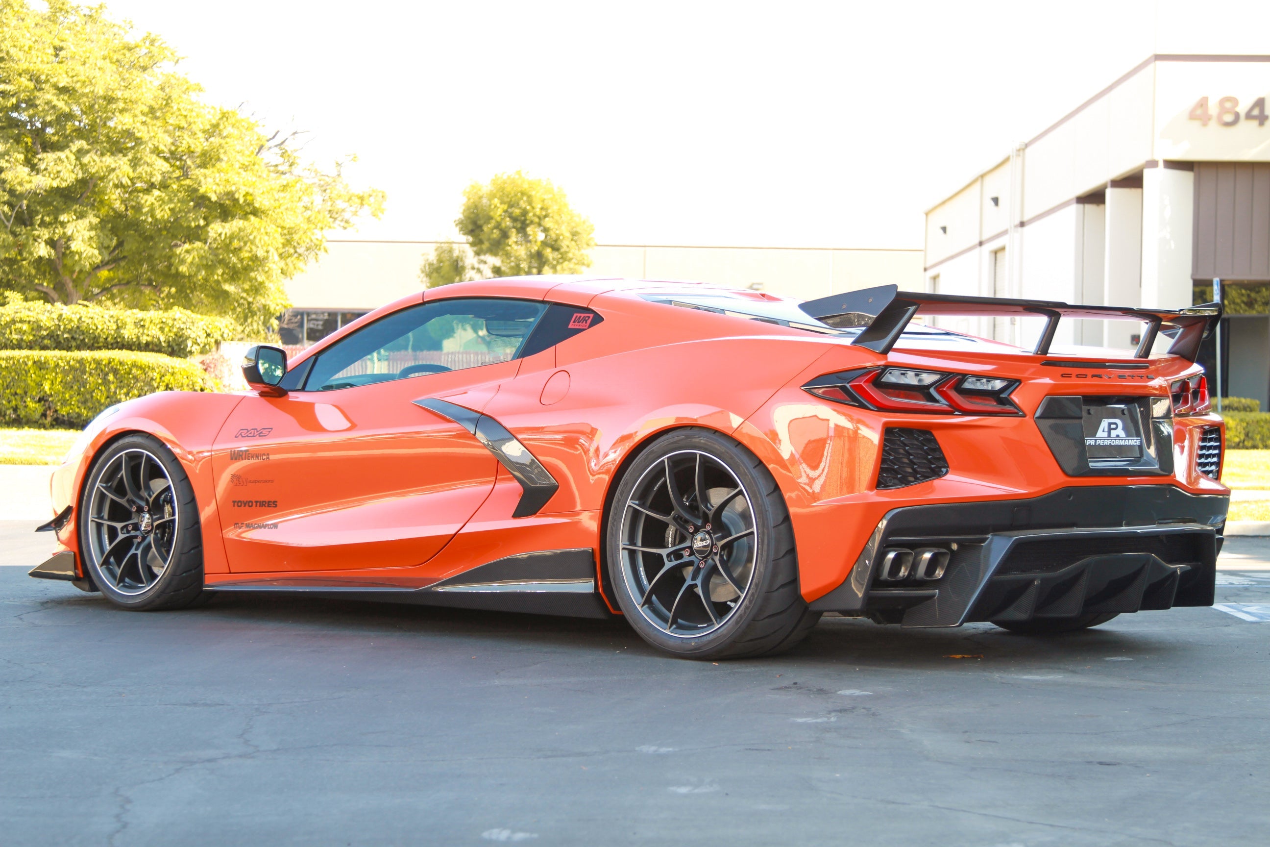 APR Carbon Fiber License Plate Backing (2020+ Chevrolet Corvette C8)