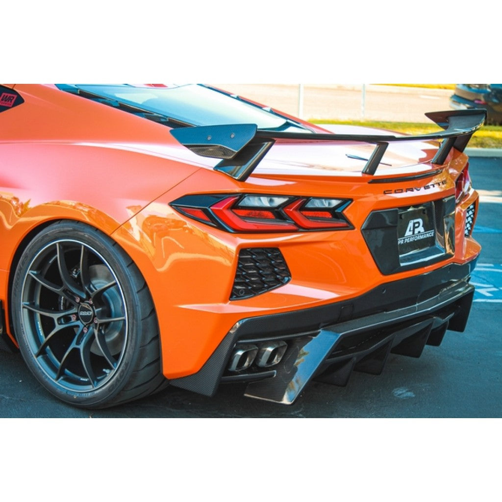 APR Carbon Fiber License Plate Backing (2020+ Chevrolet Corvette C8)