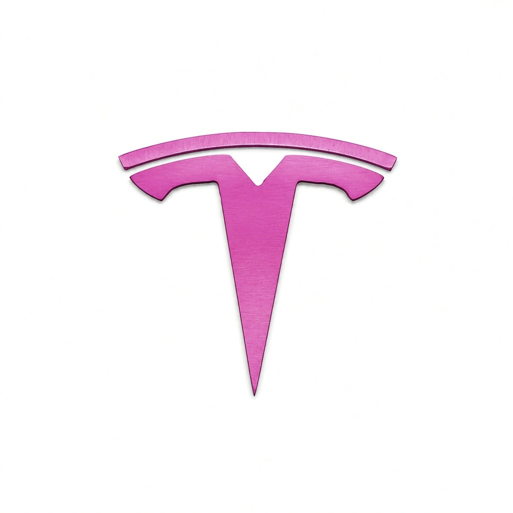 JDC Titanium "Tesla" Badge — Pink