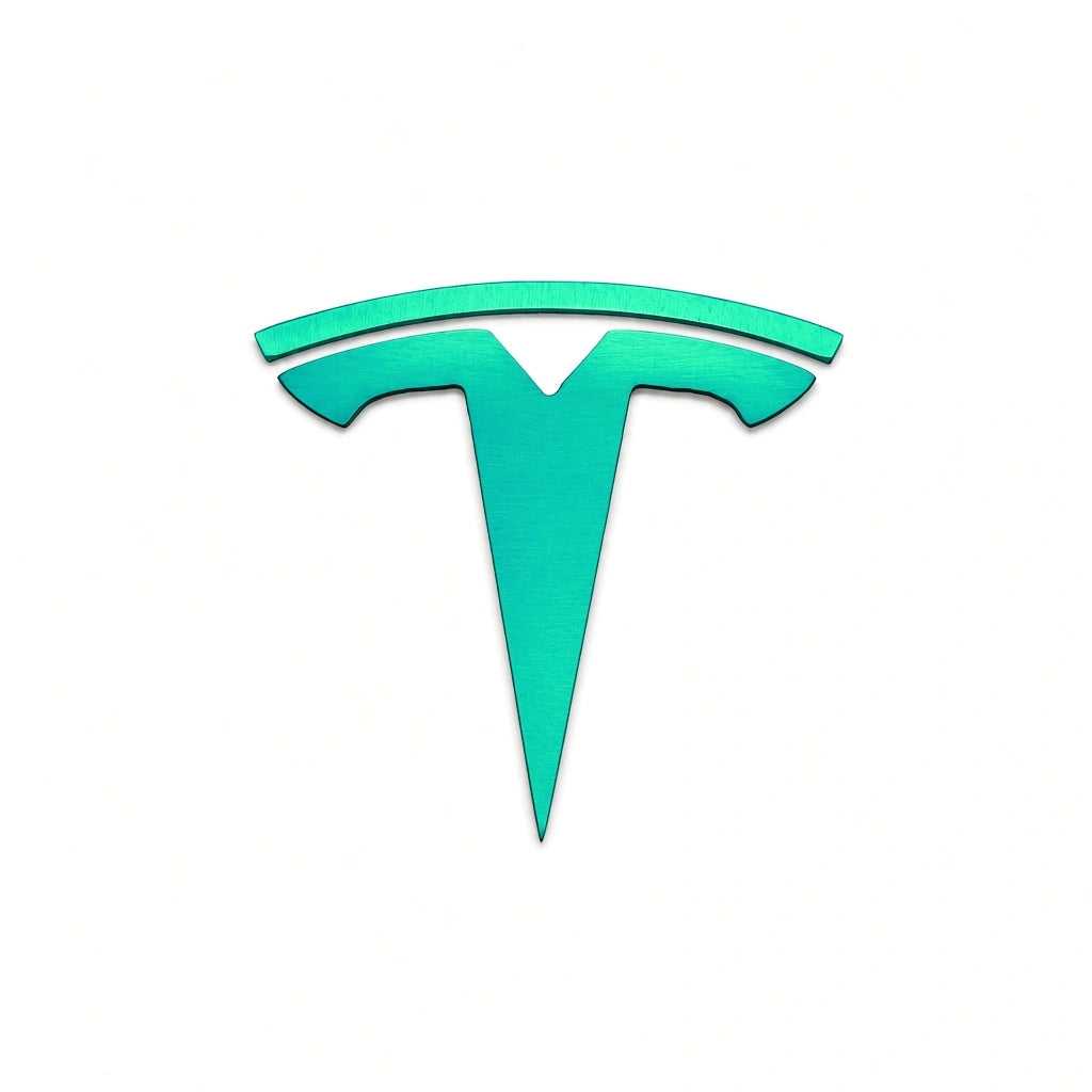 JDC Titanium "Tesla" Badge — Teal