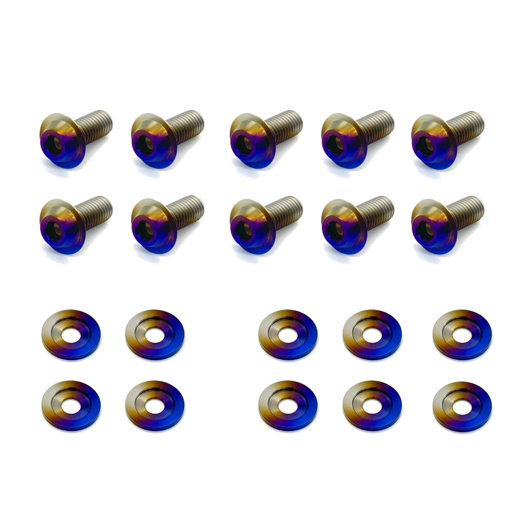 JDC Titanium Trunk Bump Stop Hardware | 2023+ FL5 Civic Type R — Burnt
