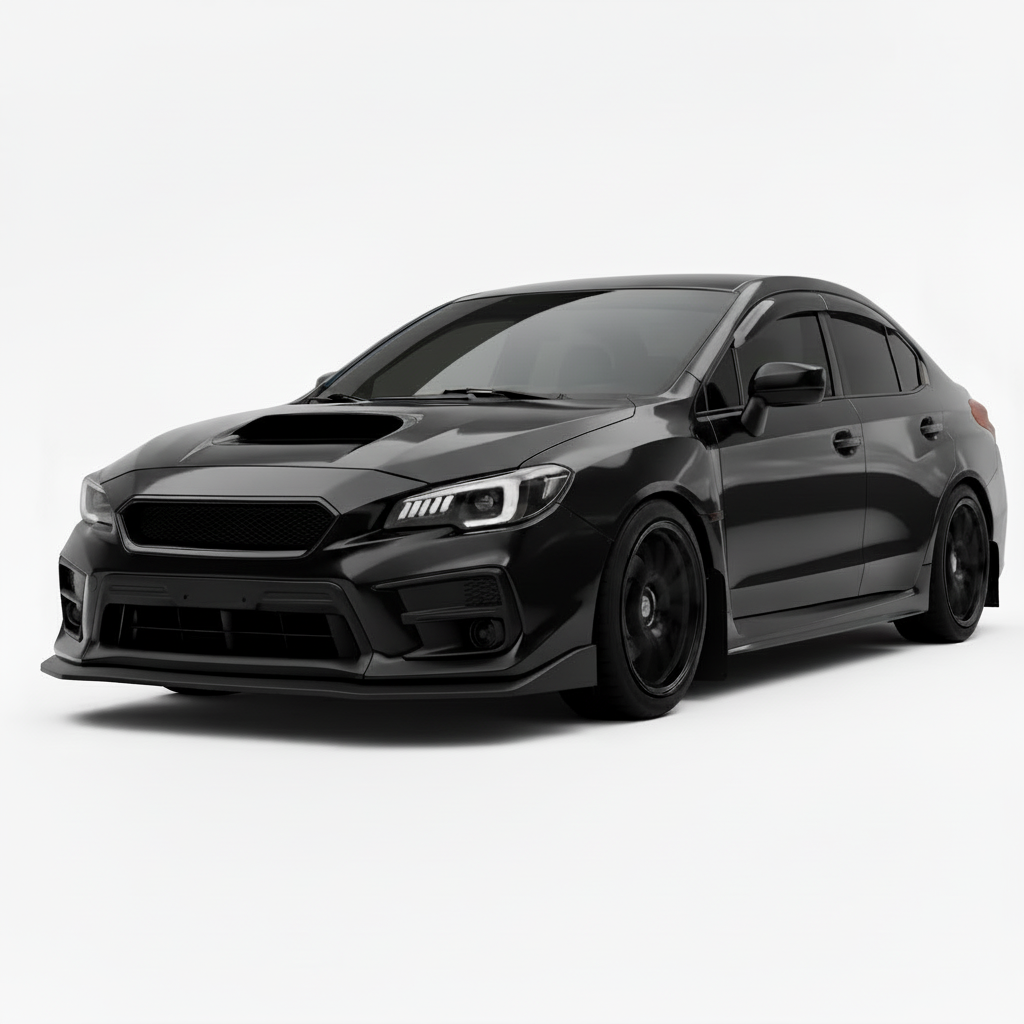 JDMuscle CS Style V2 Front Bumper Grille-Paint Matched/Gloss Black (18-21 WRX/STI)