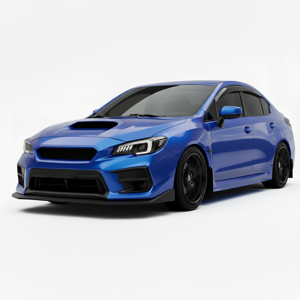 JDMuscle CS Style V2 Front Bumper Grille-Paint Matched/Gloss Black (18-21 WRX/STI)