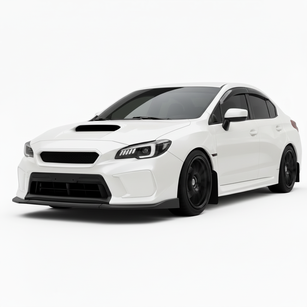 JDMuscle CS Style V2 Front Bumper Grille-Paint Matched/Gloss Black (18-21 WRX/STI)