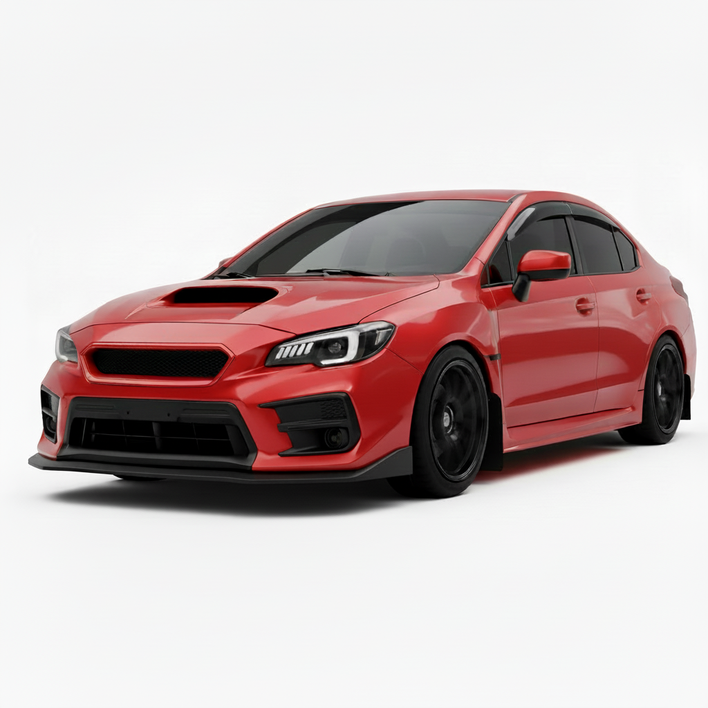 JDMuscle CS Style V2 Front Bumper Grille-Paint Matched/Gloss Black (18-21 WRX/STI)