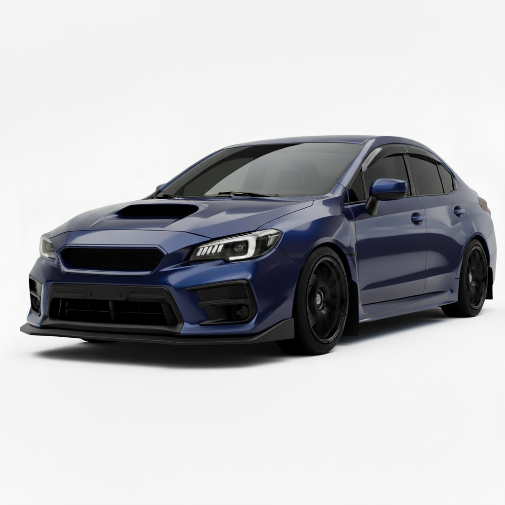 JDMuscle CS Style V2 Front Bumper Grille-Paint Matched/Gloss Black (18-21 WRX/STI)