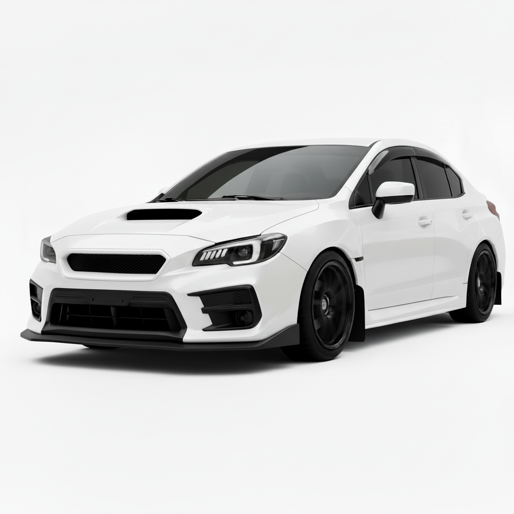 JDMuscle CS Style V2 Front Bumper Grille-Paint Matched/Gloss Black (18-21 WRX/STI)