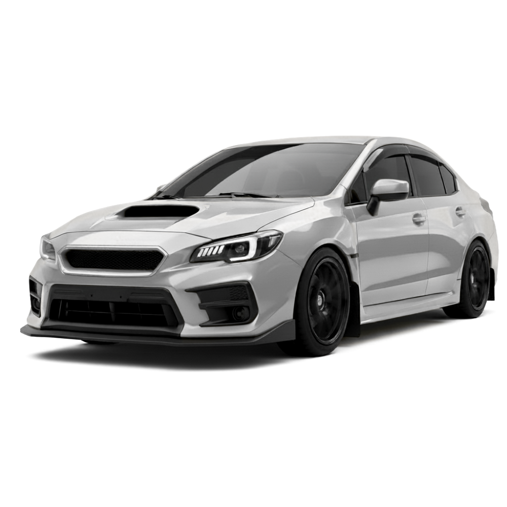 JDMuscle CS Style V2 Front Bumper Grille-Paint Matched/Gloss Black (18-21 WRX/STI)