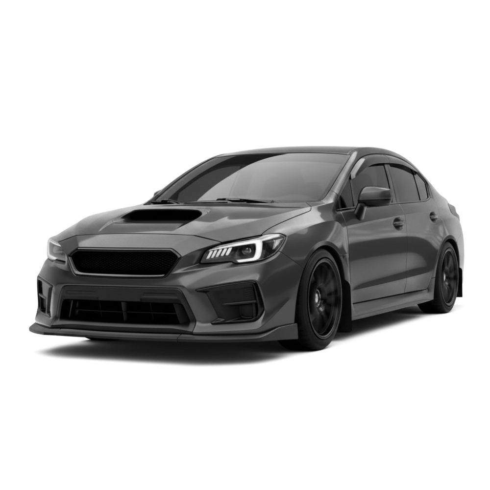 JDMuscle CS Style V2 Front Bumper Grille-Paint Matched/Gloss Black (18-21 WRX/STI)