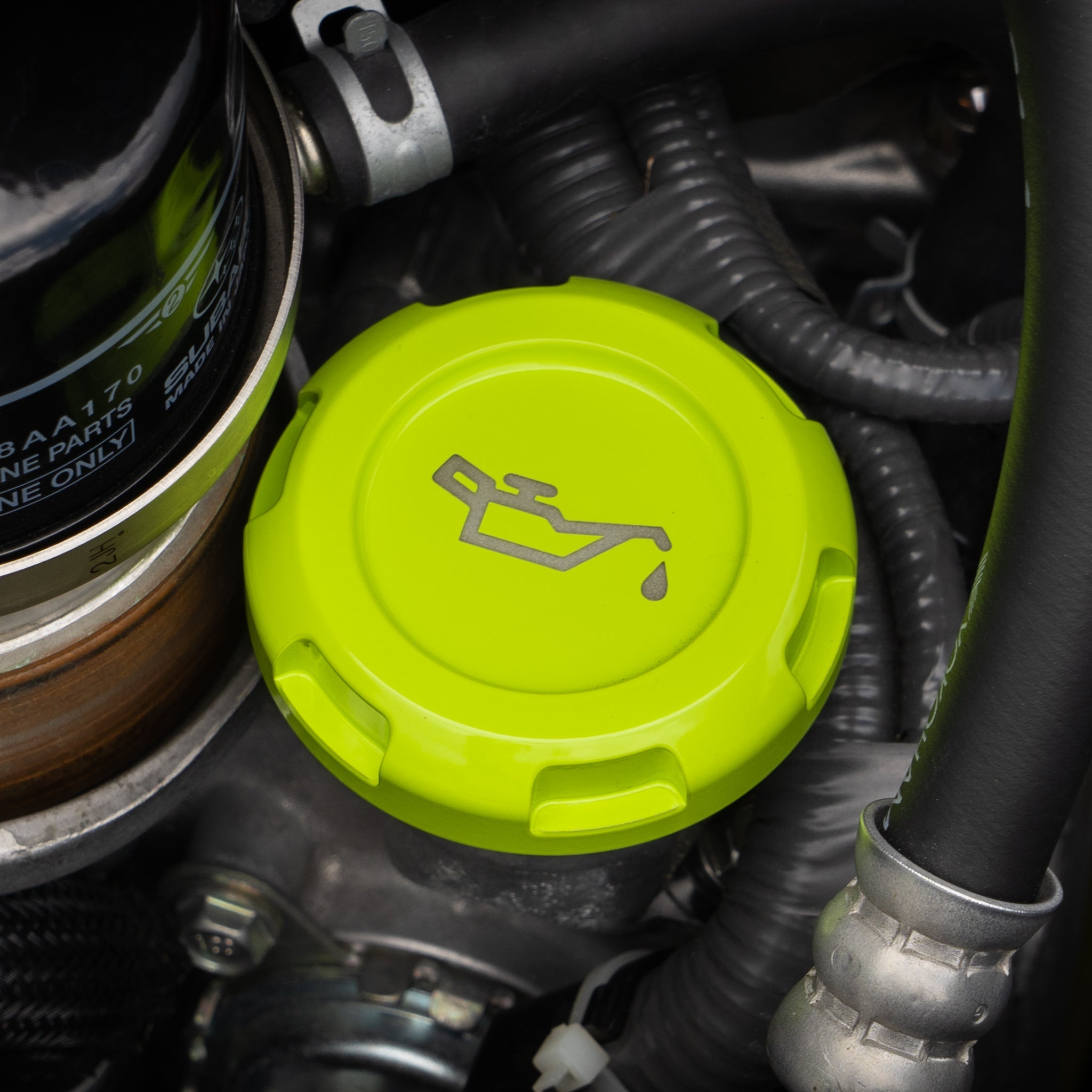 Tapas del compartimento del motor Billetworkz (Subaru STI 2015-2021)