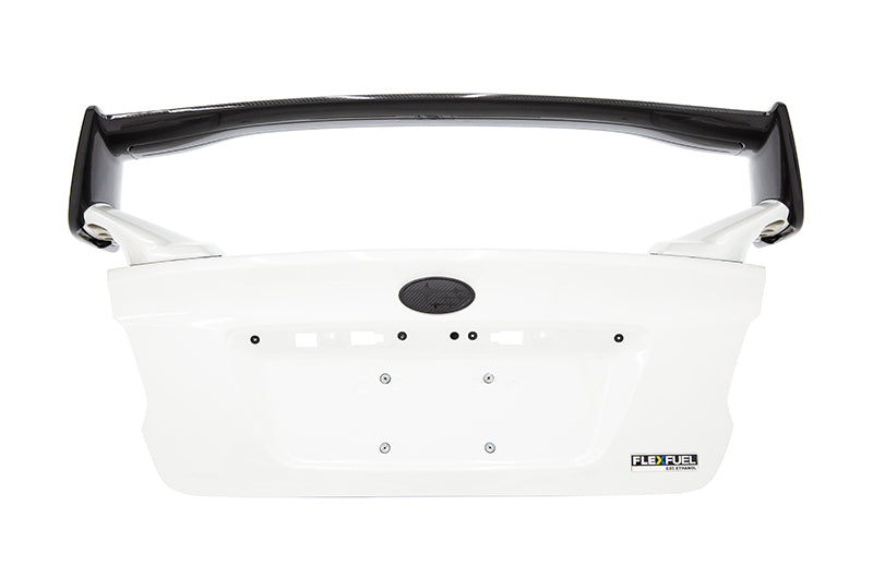 Alerón de fibra de carbono/negro brillante estilo OLM STI sin bases - WRX/STI 2015+