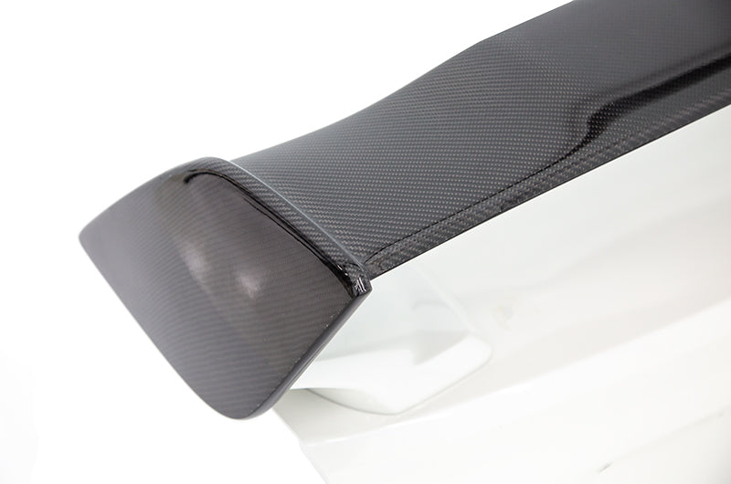 Alerón de fibra de carbono/negro brillante estilo OLM STI sin bases - WRX/STI 2015+