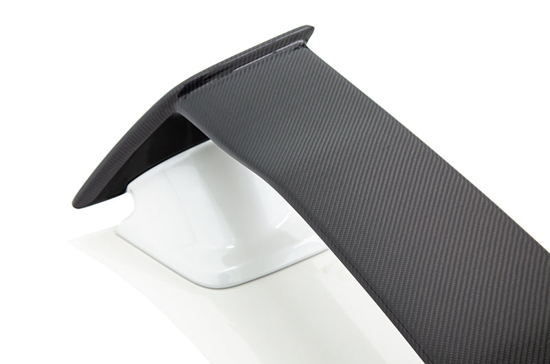 Alerón de fibra de carbono/negro brillante estilo OLM STI sin bases - WRX/STI 2015+