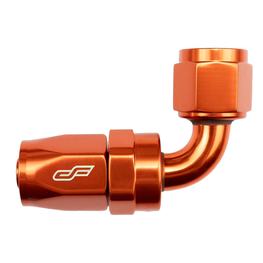 -10 AN 90 Degree Female Aluminum Hose End Fitting