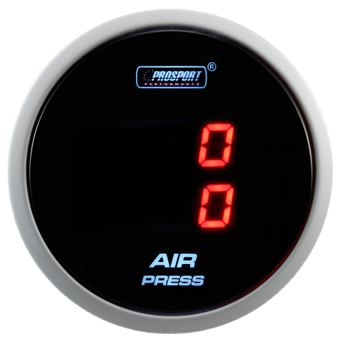 Prosport 2-1/16" Digital Dual Air Pressure Gauge - LCD Display