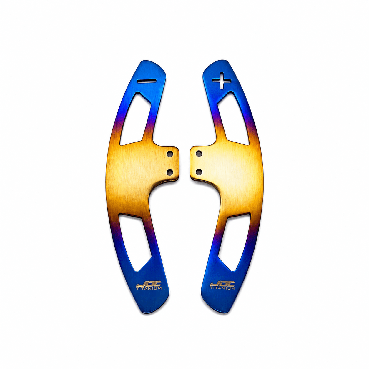 JDC Titanium Paddle Shifters for JQ Werks Steering Wheels - 1