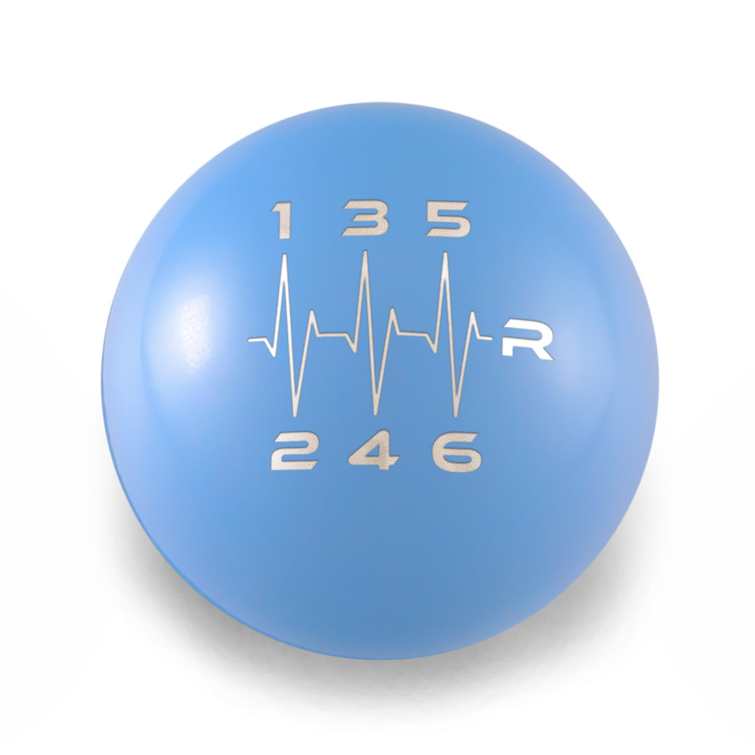 Billetworkz Weighted Shift Knob - 6 Speed Heartbeat Engraving - Subaru WRX 2015-2025