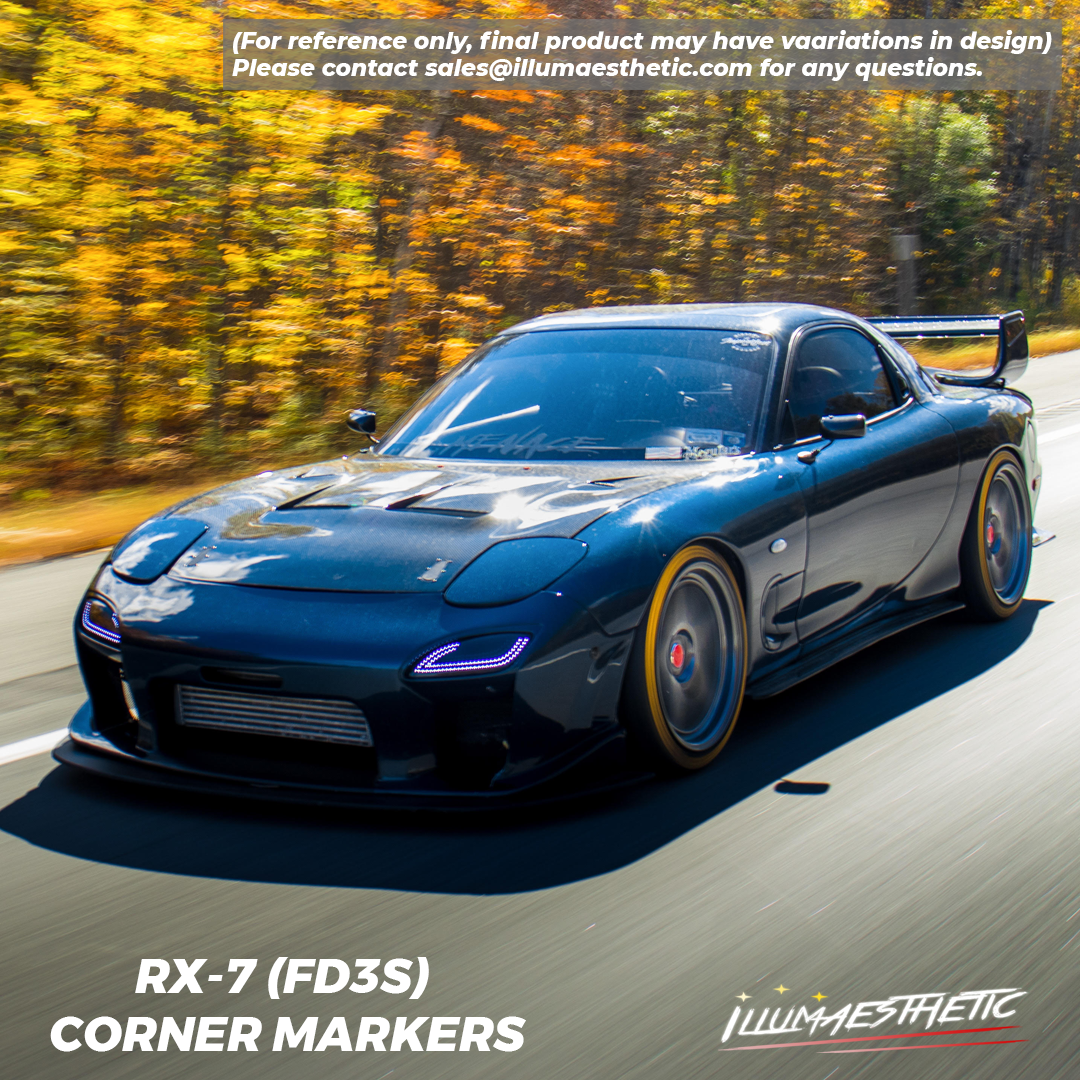 Mazda RX-7 (FD3S) - Kit completo de marcadores de esquina para armar