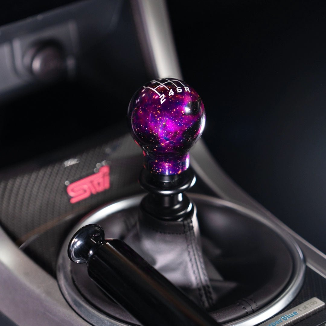 Billetworkz Cosmic Space Shift Knob - 6 Speed Velocity Engraving - Subaru STI - 2