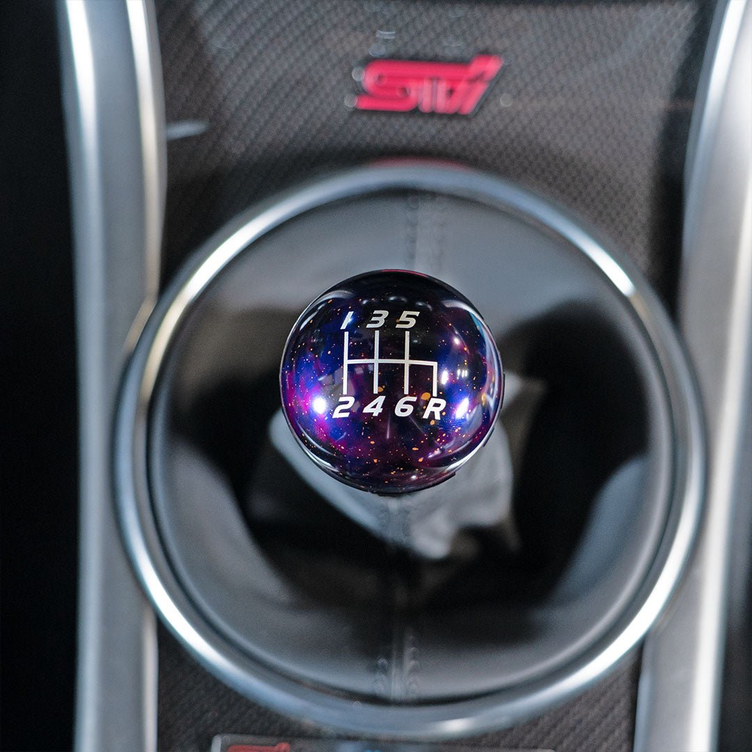 Billetworkz Cosmic Space Shift Knob - 6 Speed Velocity Engraving - Subaru STI - 3