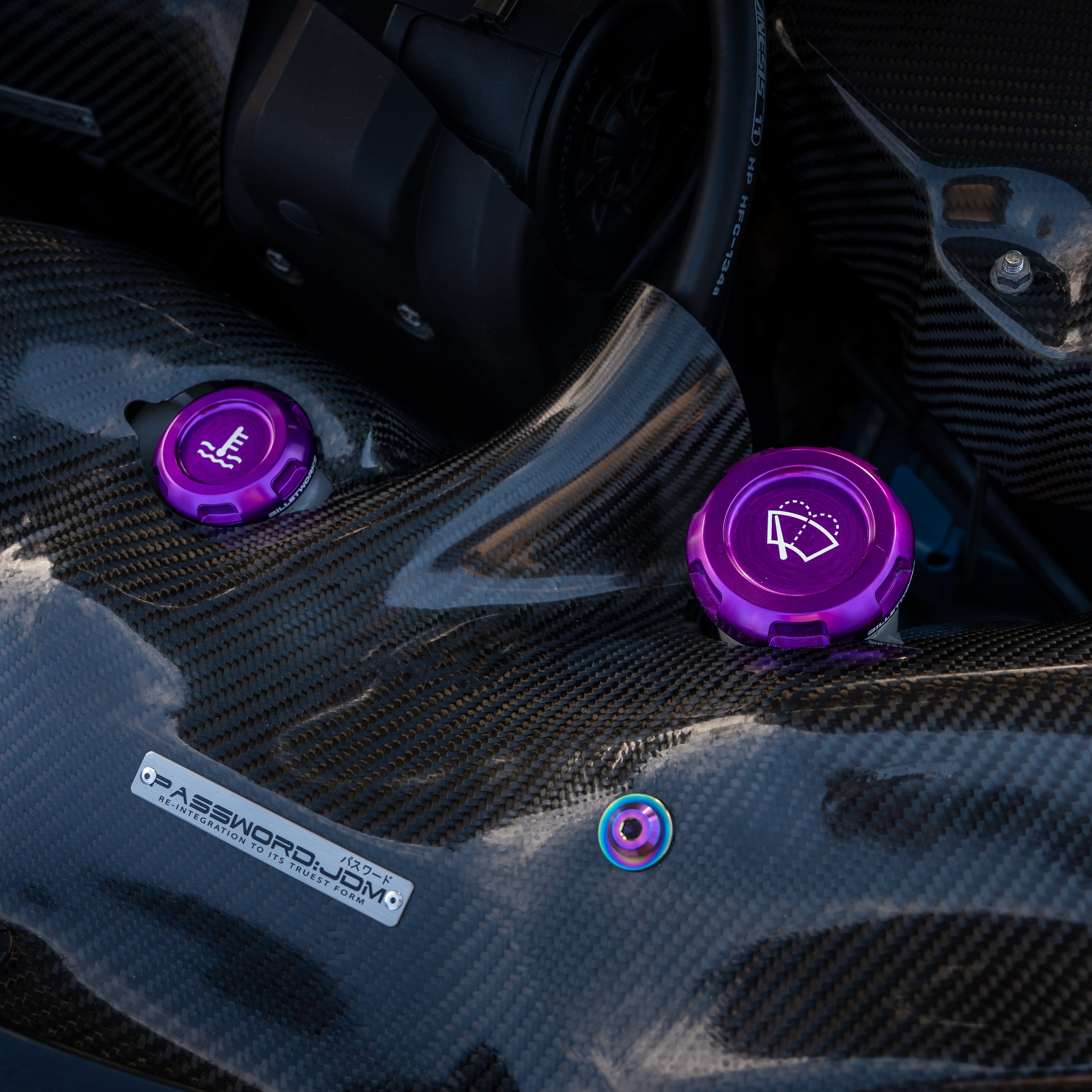 Tapas del compartimento del motor Billetworkz - Subaru WRX 2015-2021 y 2022+