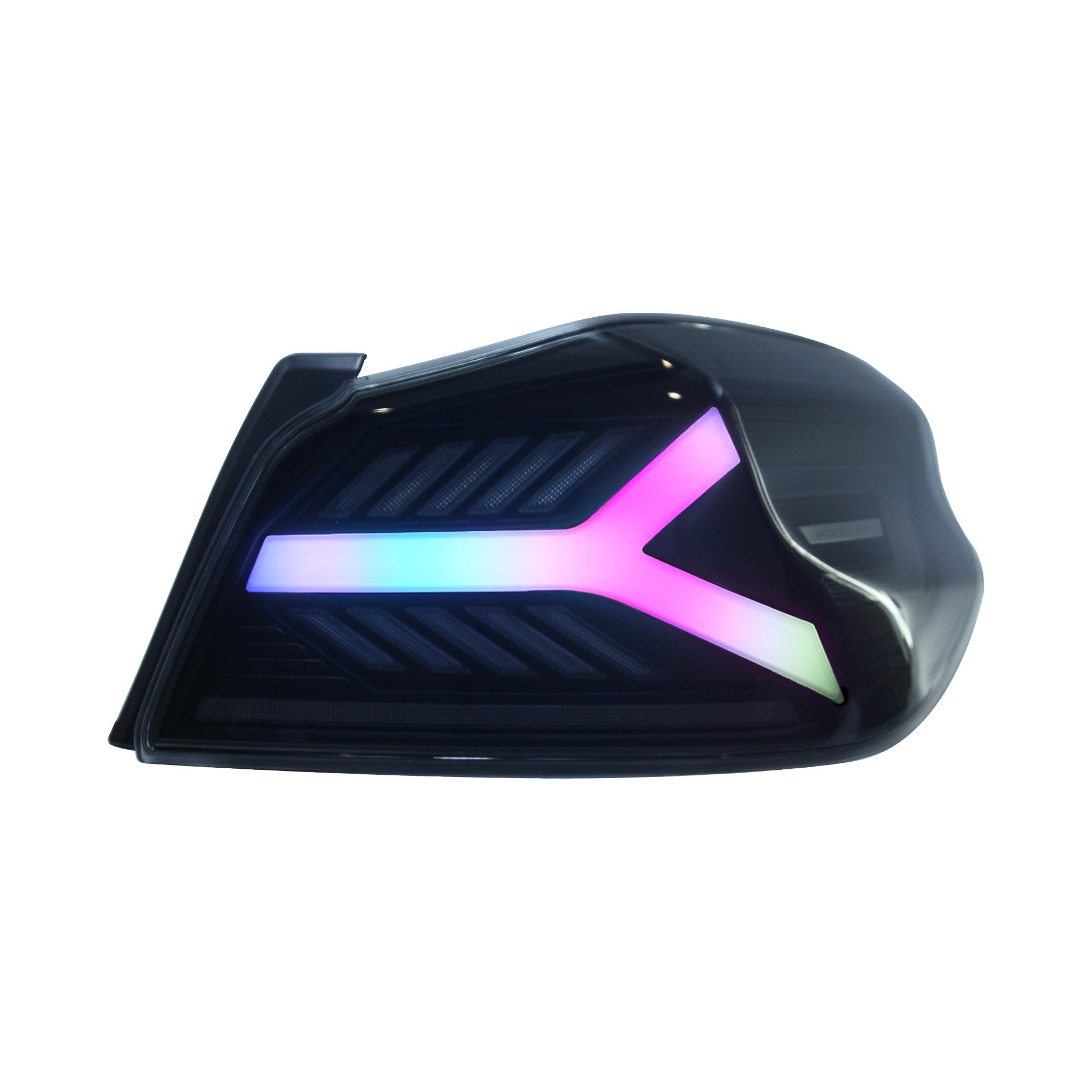 Luces traseras LED OLM Y-Spec (lente ahumada, óptica blanca con RGB) - WRX/STI 2015-2021