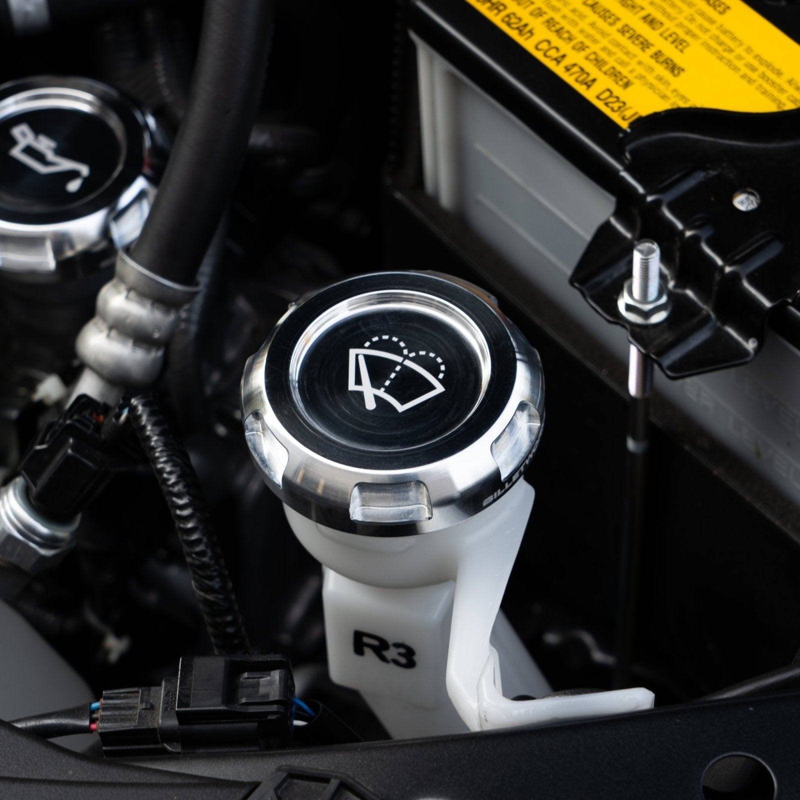 Billetworkz Wiper Fluid Reservoir Cap - Multiple Subaru Fitments - 12
