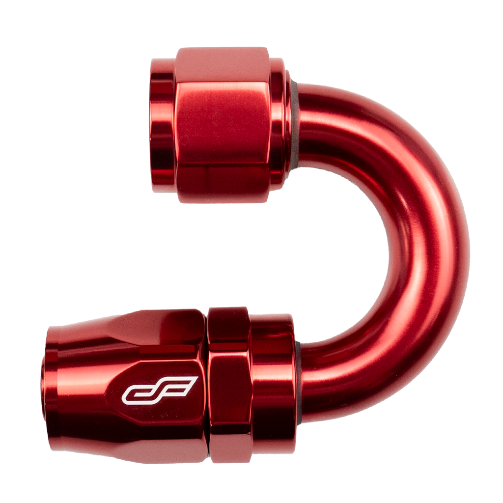-10 AN 180 Degree Female Aluminum Hose End Fitting