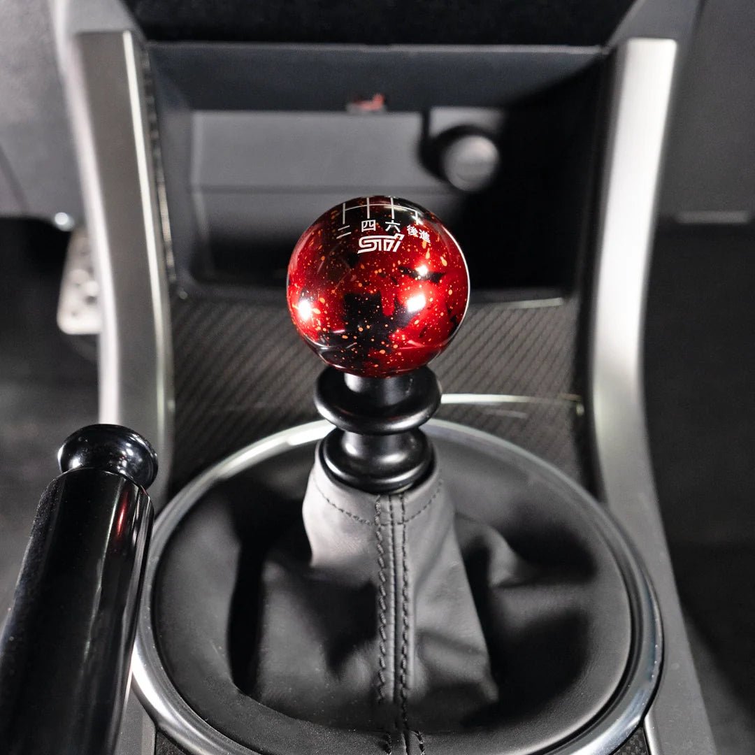 Billetworkz Cosmic Space Shift Knob - 6 Speed STI Japanese Engraving - Subaru STI - 12