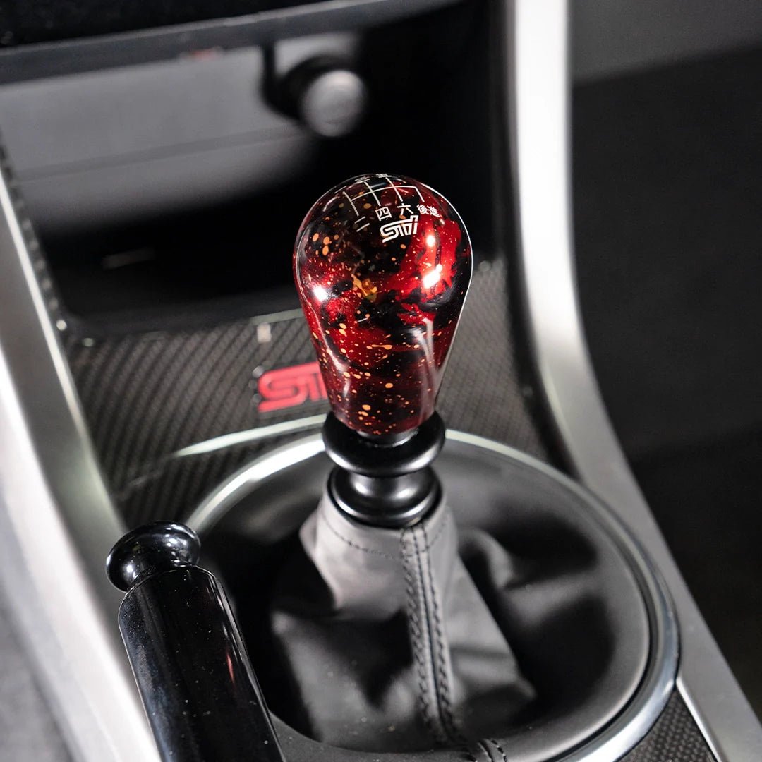 Billetworkz Cosmic Space Shift Knob - 6 Speed STI Japanese Engraving - Subaru STI - 14
