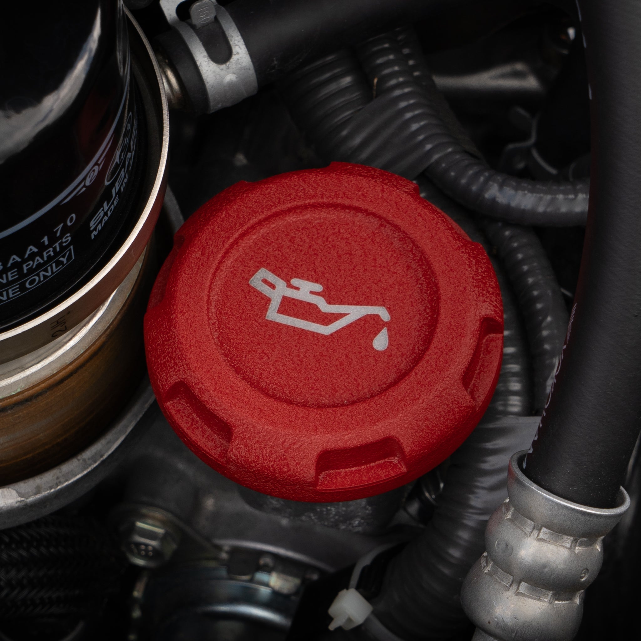 Tapas del compartimento del motor Billetworkz - Subaru WRX/STI 2002-2007