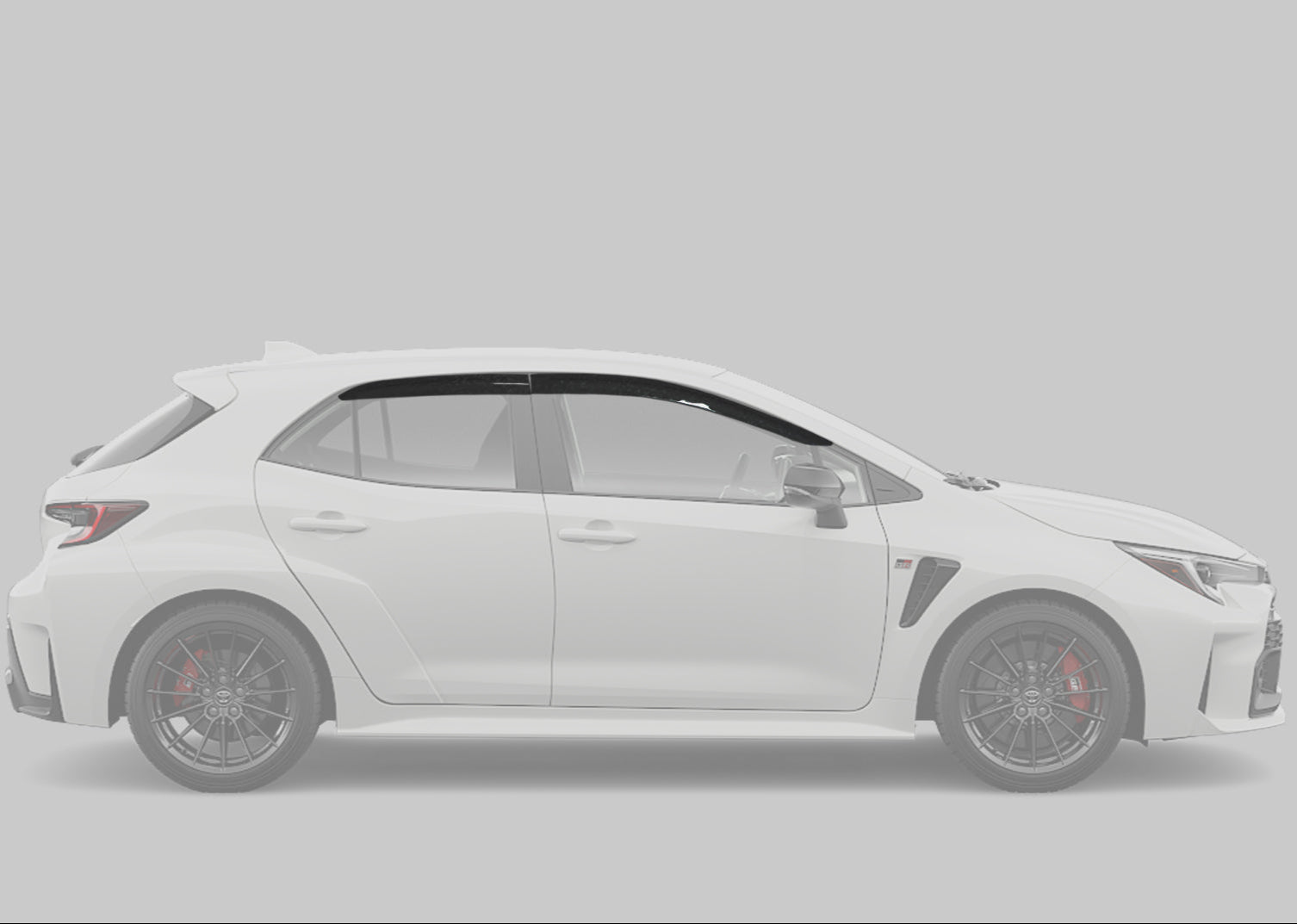 SAPart Dry Carbon Fiber Window Visors | 2023+ GR Corolla & 2019+ Corolla Hatchback