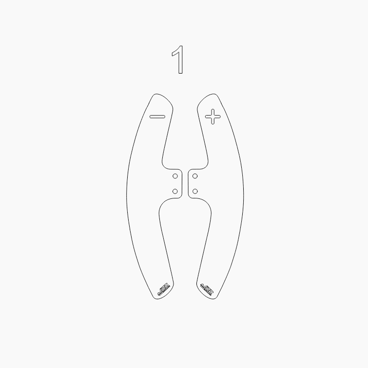 JDC Titanium Paddle Shifters for JQ Werks Steering Wheels - 10